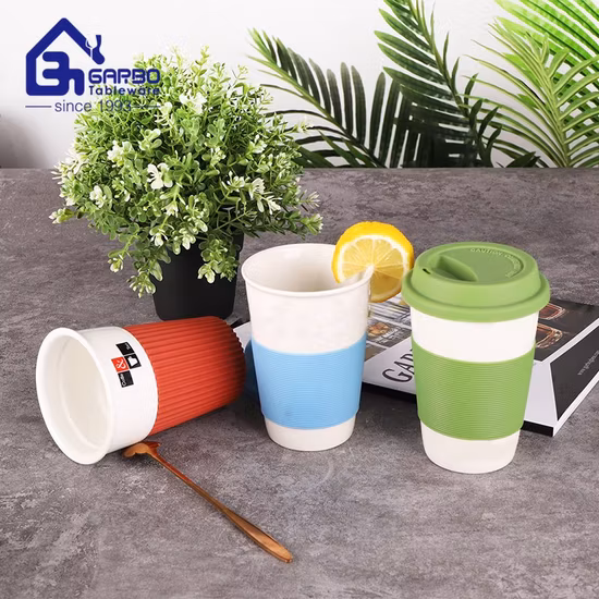 Tazze di porcellana all'ingrosso della fabbrica Caffè Tè Acqua Latte Bevande Tazze con manici Tazze in ceramica dal design creativo Tazze da caffè in ceramica con stampa OEM