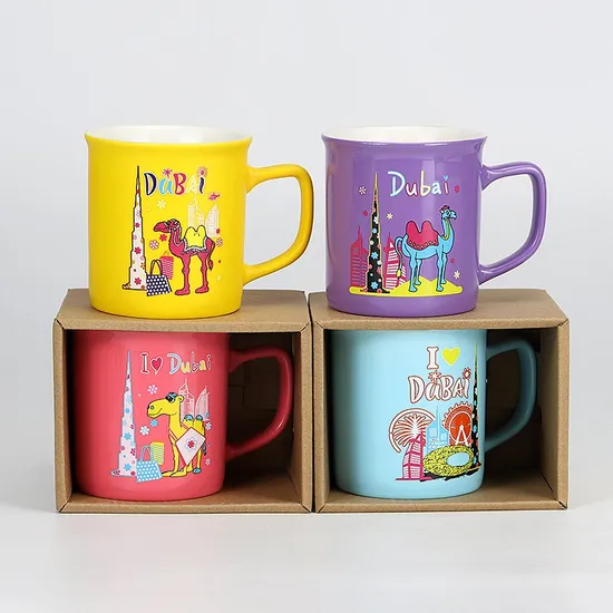 Tazza in ceramica da viaggio colorata personalizzata