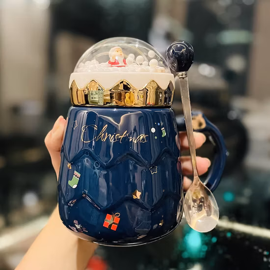 Tazza in ceramica Tazza da caffè con Babbo Natale con confezione regalo