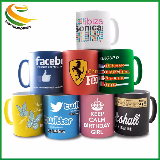 Tazza regalo in tazza da tè in ceramica colorata ecologica da 350 ml specifica per la fabbrica